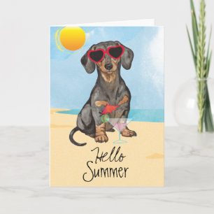 Carte Summer Dachshund