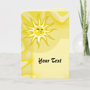 Carte Summer Sun, Sunny Sunshine Salutation personnalisé