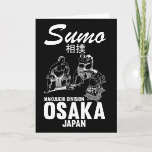 Carte Sumo Wrestler Humoristique Judo Osaka Japon Lutteu