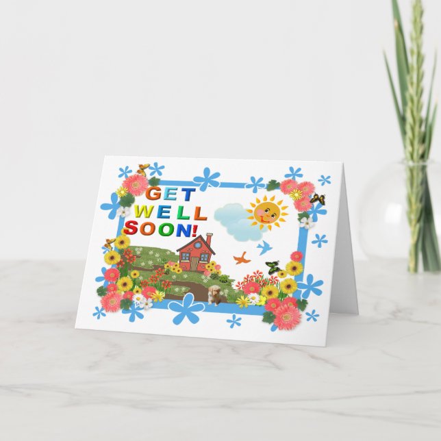 Carte SUN SUN SUN SUN Get Well Card (Devant)