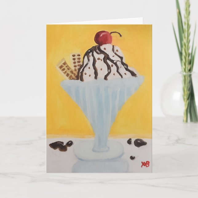 Carte Sundae de glace (Devant)