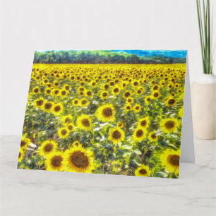 Carte Sunflower Field Vincent Van Gogh