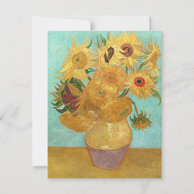 Carte Sunflowers Vincent van Gogh (Devant)