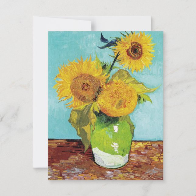 Carte Sunflowers Vincent van Gogh (Devant)