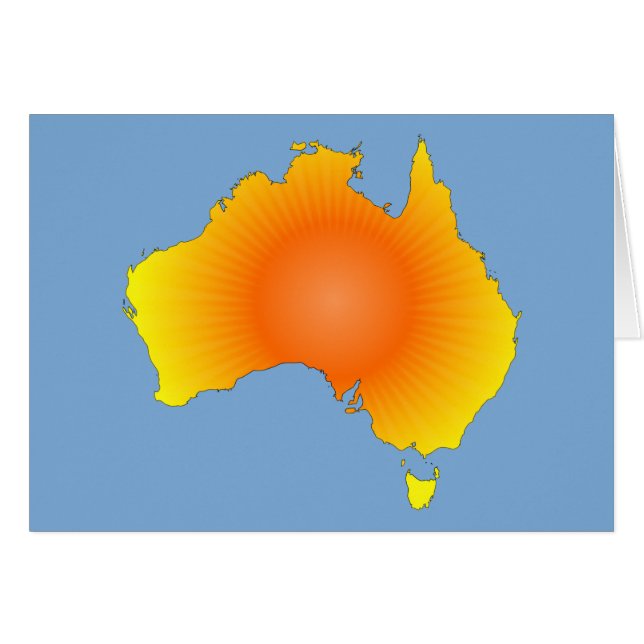 Carte Sunny Australie (Devant horizontal)