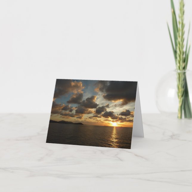 Carte Sunrise aux îles Virgin (Devant)