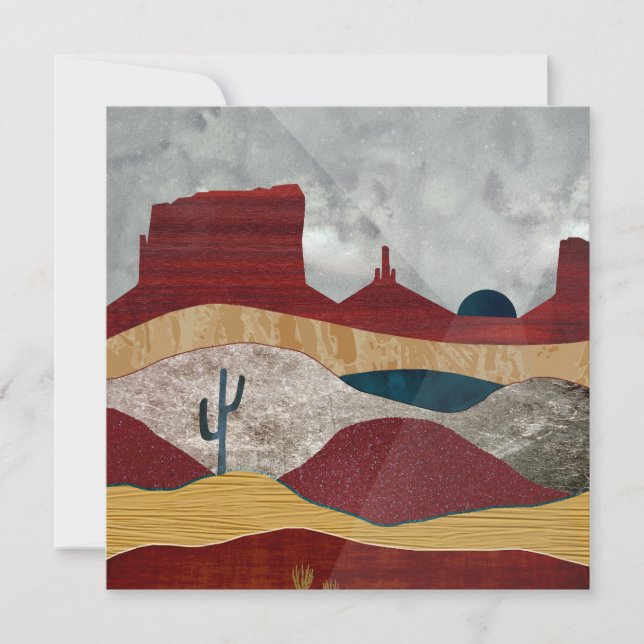 Carte Sunrise du désert (Devant)