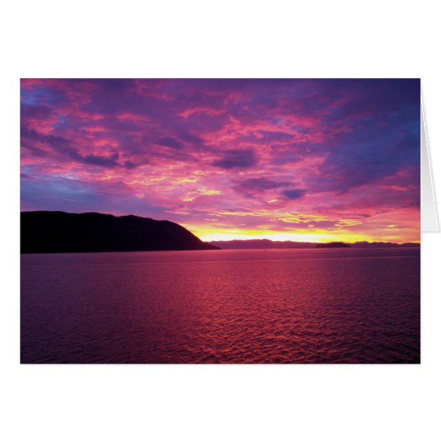 Carte Sunrise Rose (Devant horizontal)