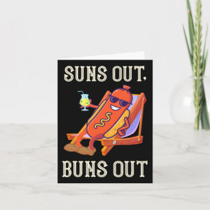 Carte Suns Out Hot Dog Buns De Saucisson Bbq Hotdog