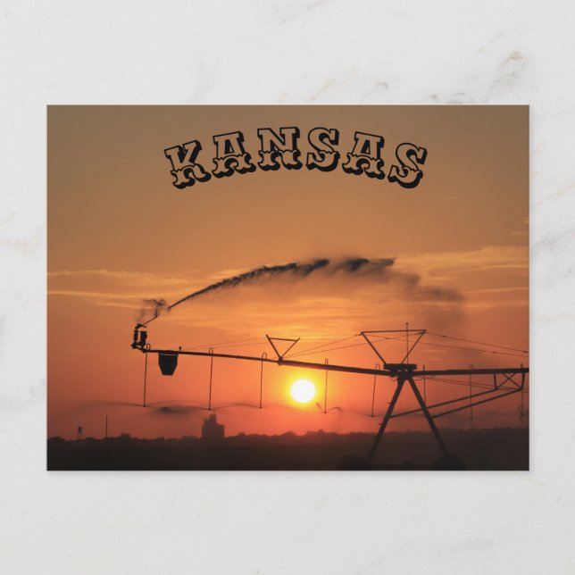 Carte Sunset du système d'irrigation Kansas (Devant)