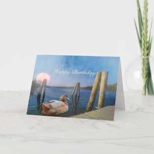 Carte Sunset Duck Joyeux Anniversaire !