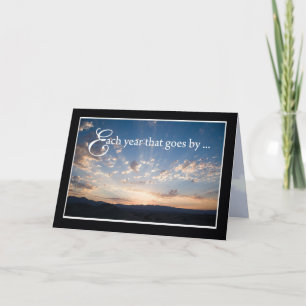 Carte Sunset Sky Anniversaire Religieux