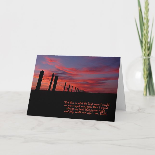 Carte Sunset Sky Inspiration (Devant)