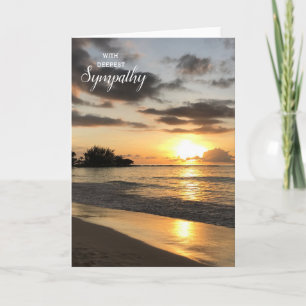 Carte Sunset Sympathy Card