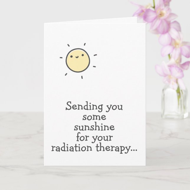 Carte Sunshine for your Radiation Therapy Accrochez-vous (Orchidée)