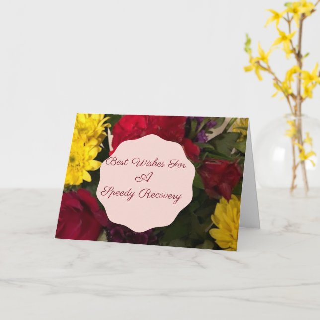 Carte Sunshine Rapide récupération obtenir bien (Fleur jaune)