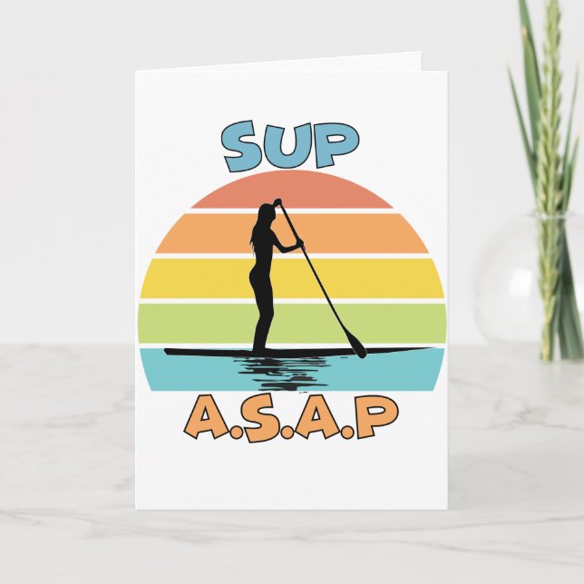 Carte SUP ASAP Stand Up Paddling (Devant)