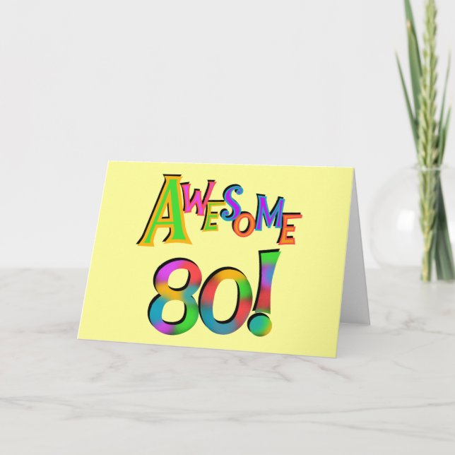 Carte Super 80 T-shirts et cadeaux d'anniversaire (Devant)