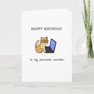 Carte super collègue drôle mignon fellation de bureau