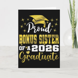 Carte Super fière sœur bonus de la promotion 2026 Diplôm