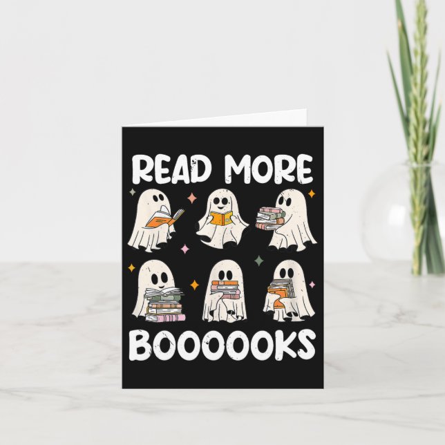 Carte Super Halloween Ghost Lire plus Livres Libraria (Devant)