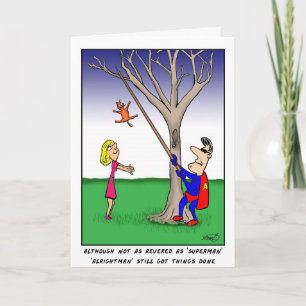 Carte Super Hero de Father's Day Card.