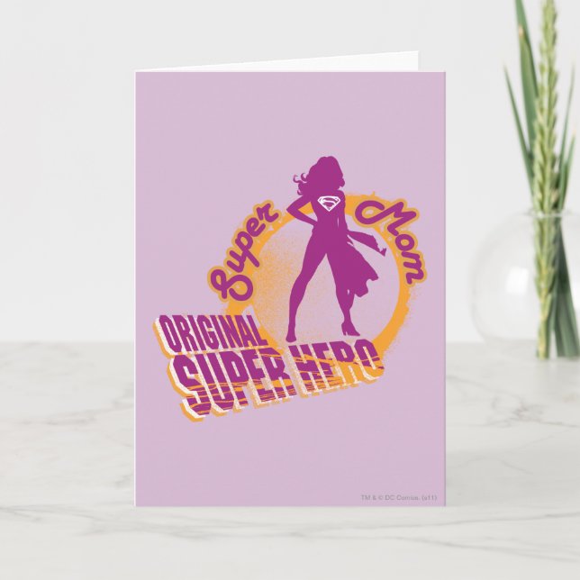 Carte Super Hero original Super Maman (Devant)