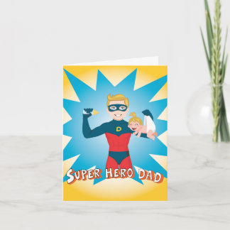 Carte Super Hero Papa