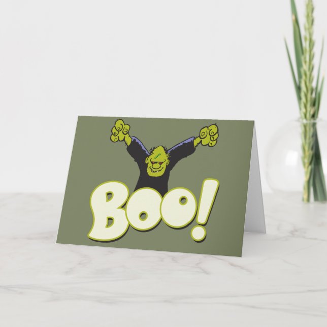 Carte Super héros de Frankie - monstre Halloween de (Devant)