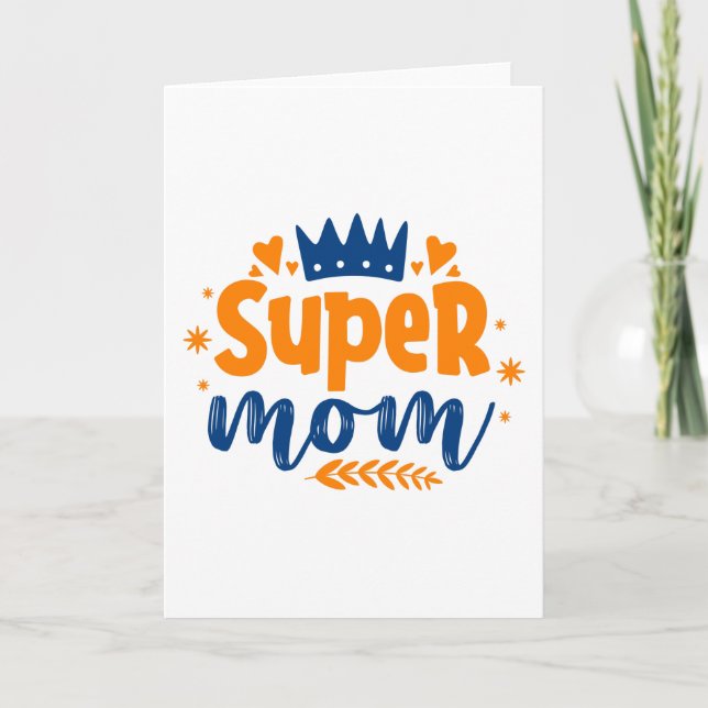 Carte Super Maman (Devant)