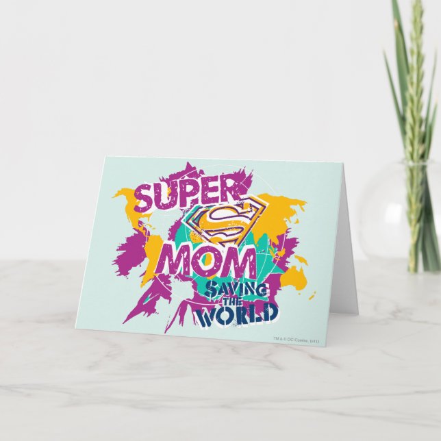 Carte Super Maman sauve le monde (Devant)