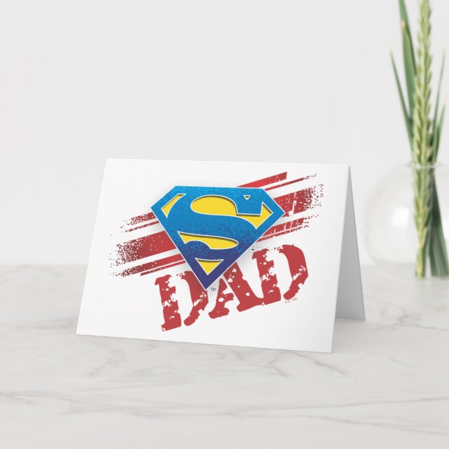 Carte Super Papa Stripes (Devant)
