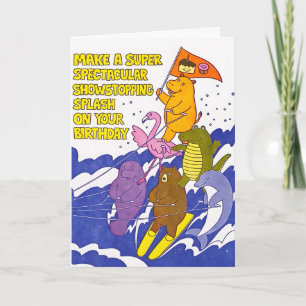 Carte Super Spectaculaire Anniversaire Splash Showstoppi