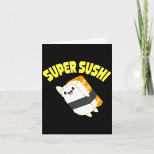 Carte Super sushi kawaii anime japonais