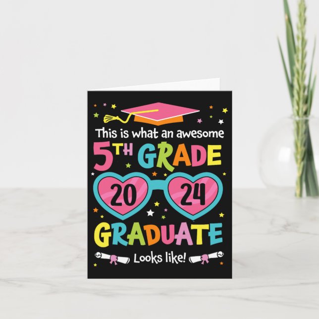 Carte Superbe 5e année d'études supérieures ressemble à  (Devant)