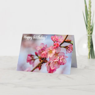 Carte Superbe Beauté Des Fleurs De Sakura Rose Au Printe