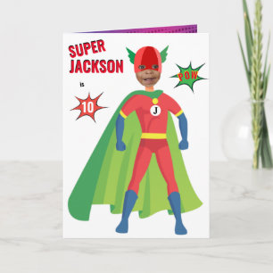 Carte Superhero Boy Anniversaire spécial Extraordinaire 