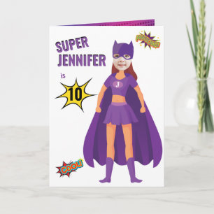Carte Superhero Fab Anniversaire Awesome Extraordinaire