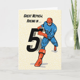 Carte Superhéros du 5ème anniversaire du Grand Nephew
