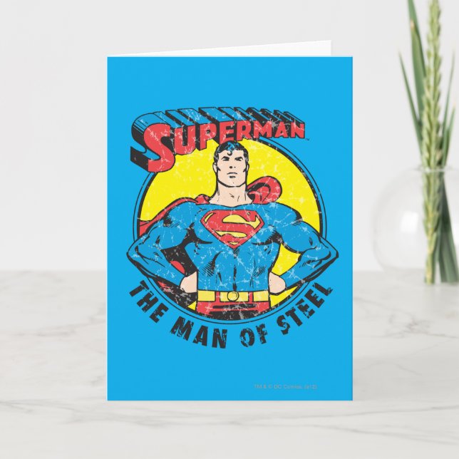 Carte Superman L'homme de l'acier (Devant)