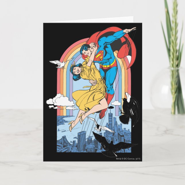 Carte Superman & Lois en jaune (Devant)