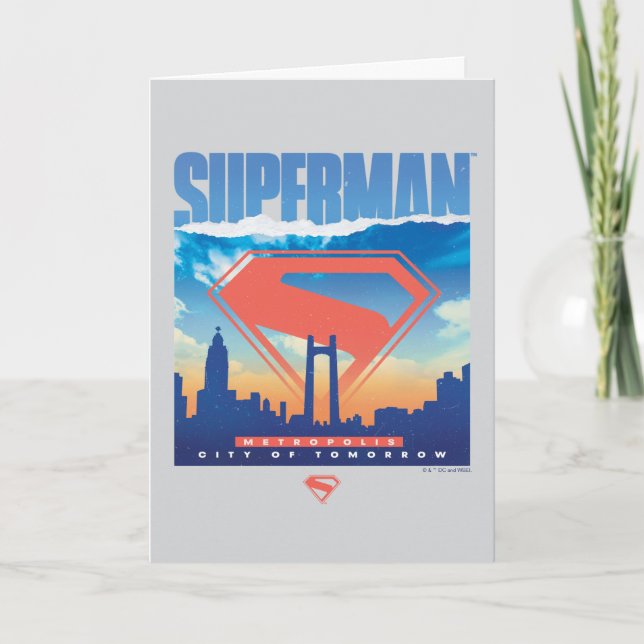 Carte Superman Metropolis Skyline (Devant)