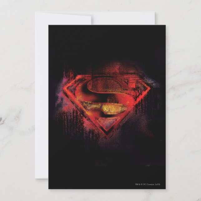 Carte Superman S-Shield | Logo peint (Devant)