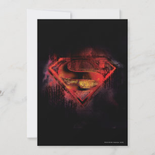Carte Superman S-Shield   Logo peint