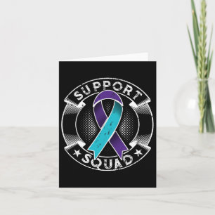 Carte Support Squad Ribbon Suicide Prevention