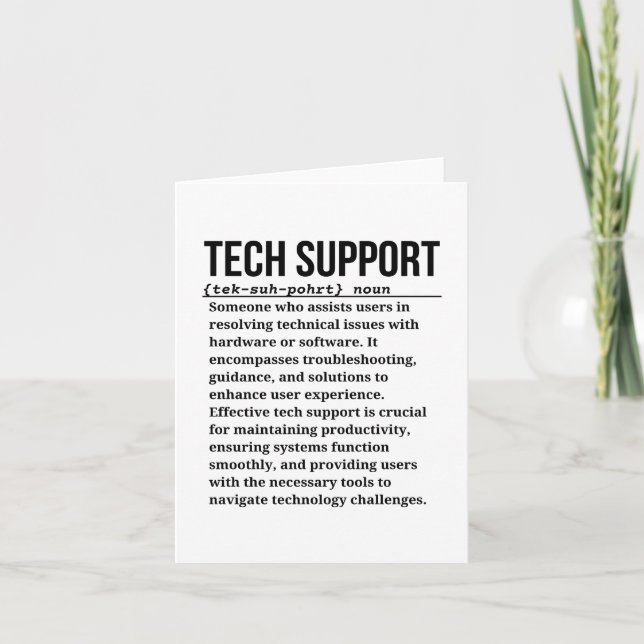 Carte Support technique (Devant)