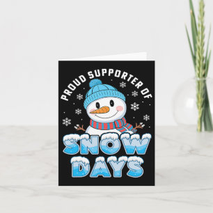 Carte Supporter Rétro Fier De Jours De Neige Noël Enseig