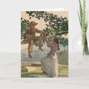 Carte Sur la clôture   Winslow Homer