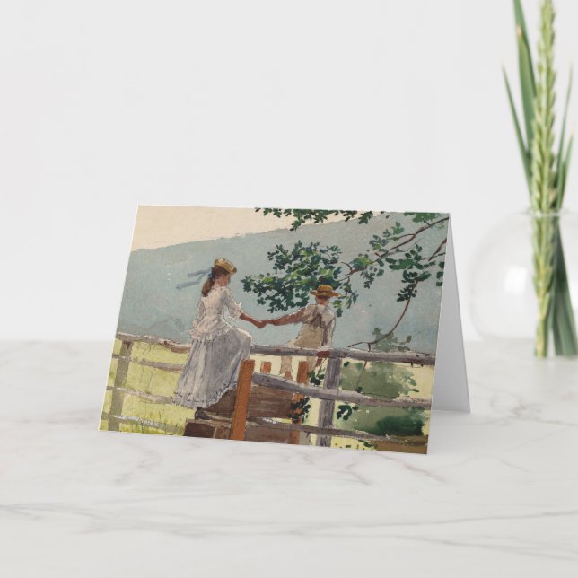 Carte Sur la dalle | Winslow Homer (Devant)