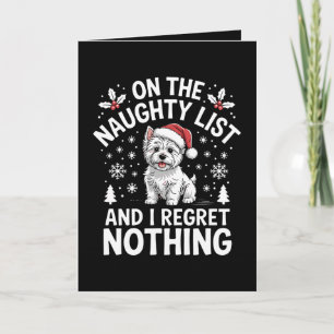 Carte Sur La Liste Vilains Ne Regrettez Rien Noël Chien